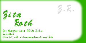 zita roth business card